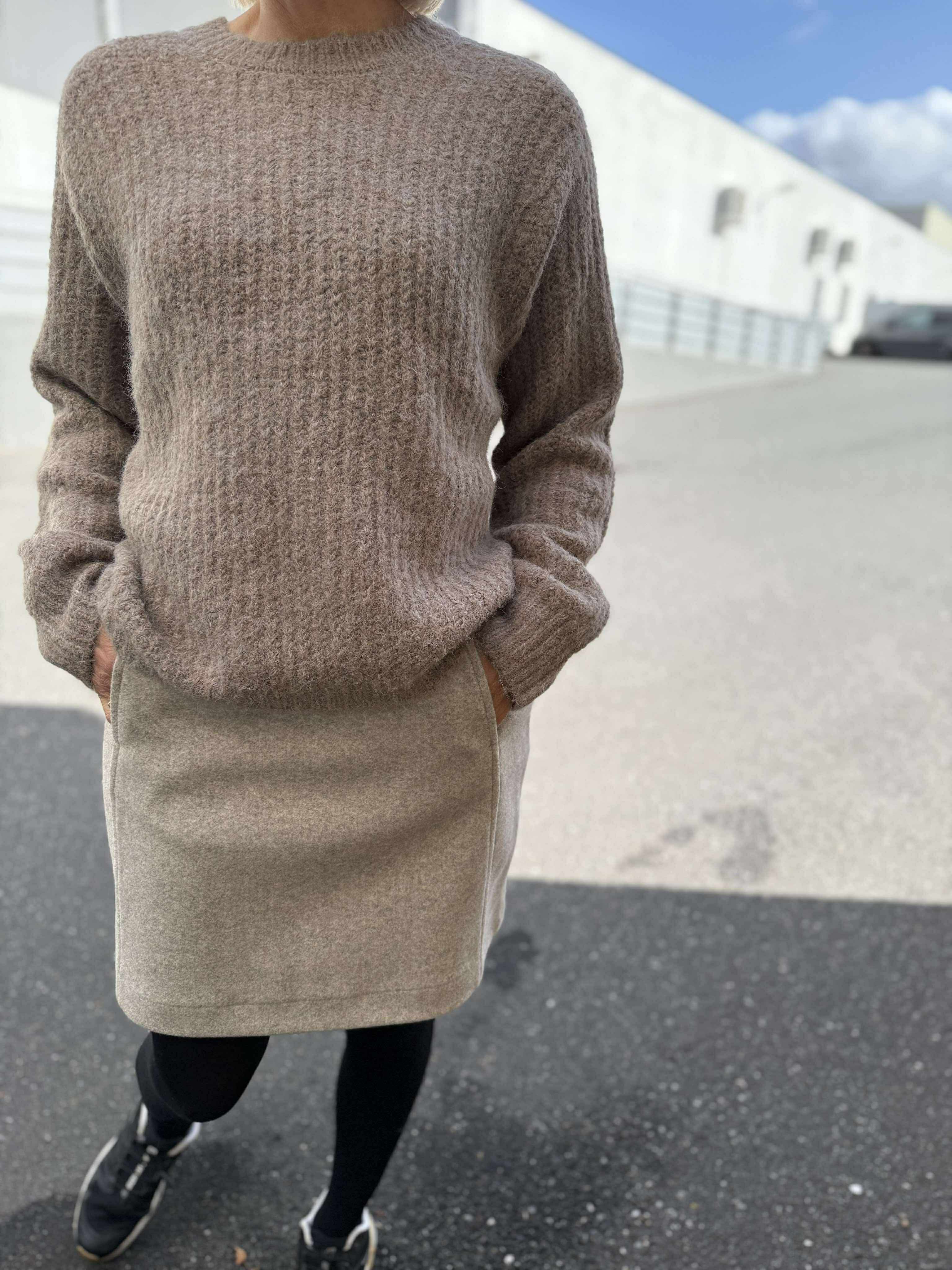 PCCLEO Pullover - Greige